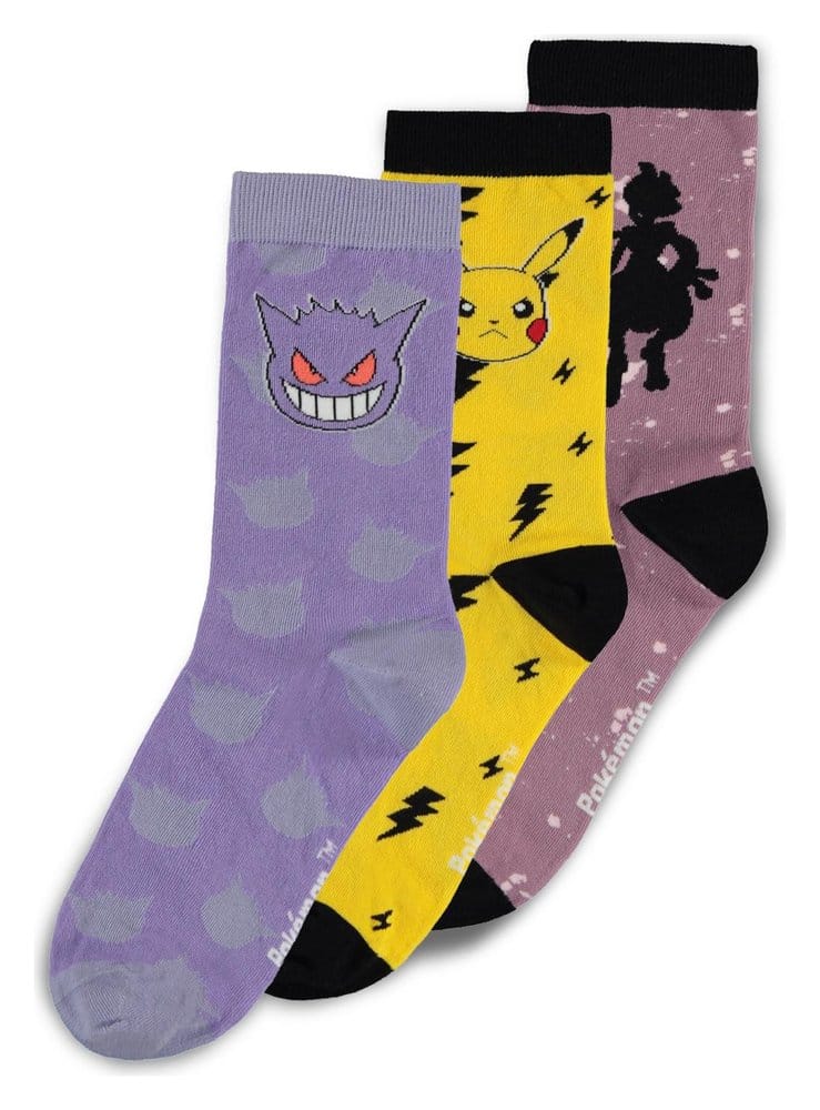 Pokémon-sokken 3-pack Crew 39-42