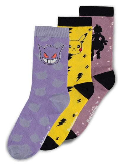 Pokémon-sokken 3-pack Crew 39-42