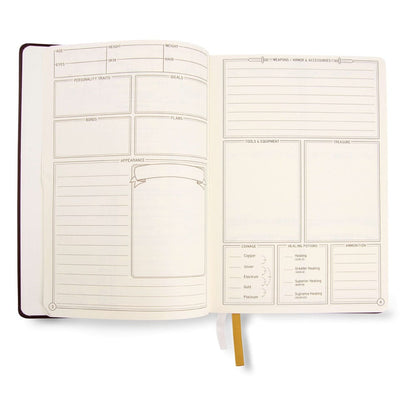 Dungeons & Dragons RPG Journal 5e Blauw