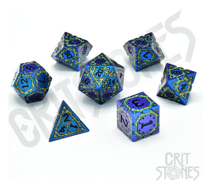 CritStones Metalen Dobbelstenen Set Twilight Grove (7)