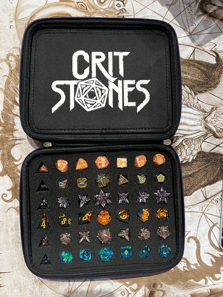 CritStones Dobbelsteendoos Arcanum Rood