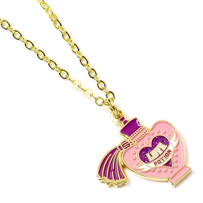 Harry Potter Pendant & Necklace Love Potion (goud verguld)