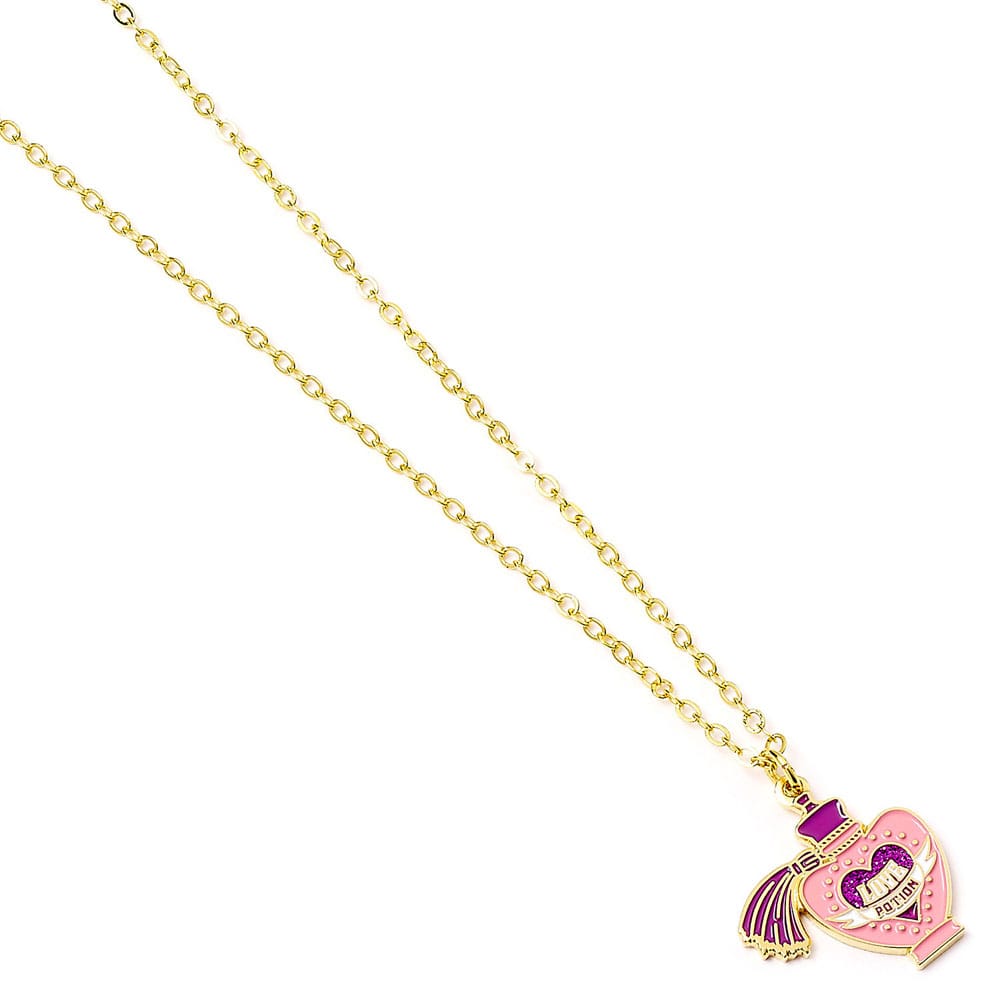 Harry Potter Pendant & Necklace Love Potion (goud verguld)