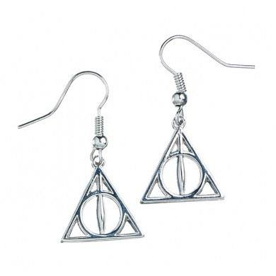 Harry Potter Deathly Hallows -oorbellen (verzilverd)