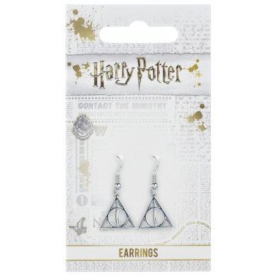 Harry Potter Deathly Hallows -oorbellen (verzilverd)