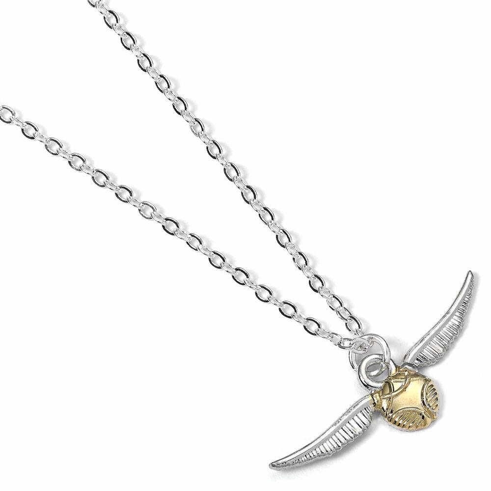 Harry Potter hanger & ketting de gouden snitch (verzilverd)