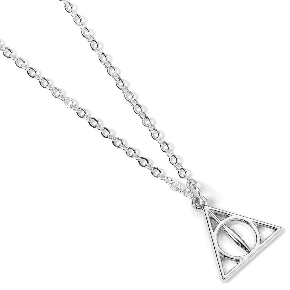 Harry Potter Pendant & Necklace Deathly Hallows (verzilverd)
