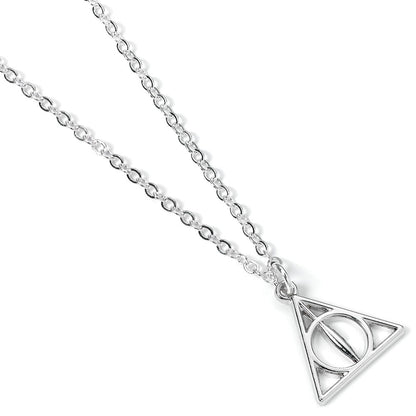 Harry Potter Pendant & Necklace Deathly Hallows (verzilverd)