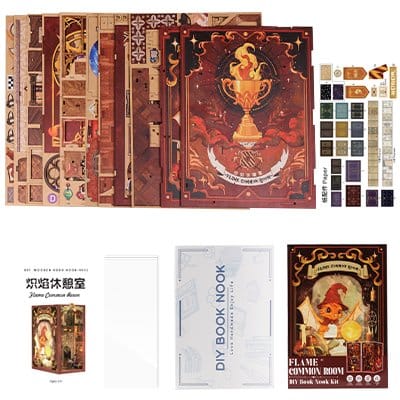 Boek Nook Flame Common Room 23 x 11 cm