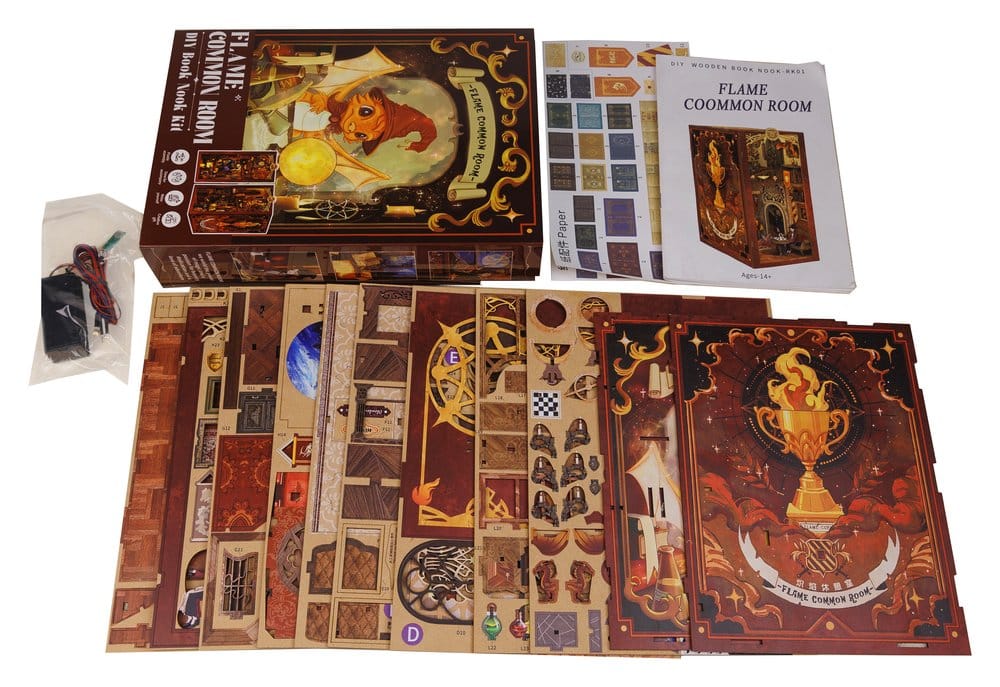 Boek Nook Flame Common Room 23 x 11 cm