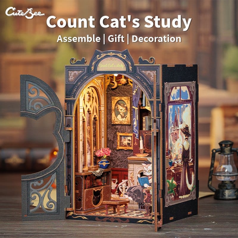 Boek Nook Count Cat's Study 17 x 12 cm
