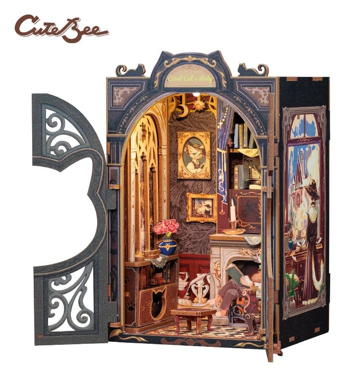 Boek Nook Count Cat's Study 17 x 12 cm