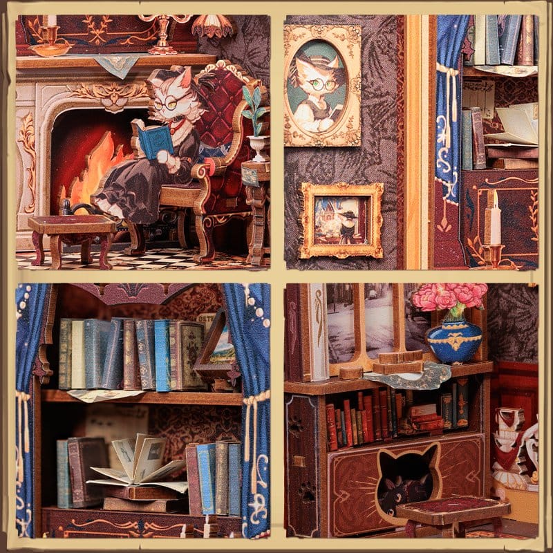 Boek Nook Count Cat's Study 17 x 12 cm