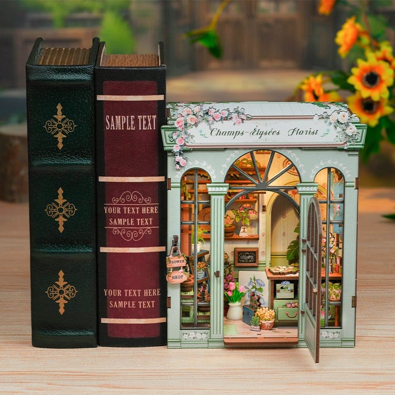 Miniatuurhuismodelbouwpakket Champs-Élysées-bloemist 18 x 16 cm