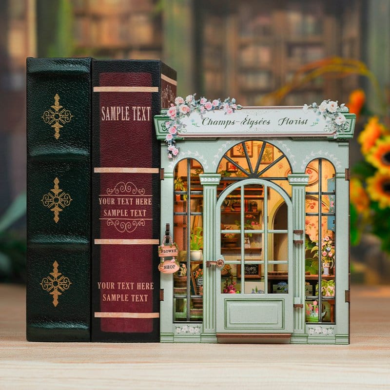 Miniatuurhuismodelbouwpakket Champs-Élysées-bloemist 18 x 16 cm