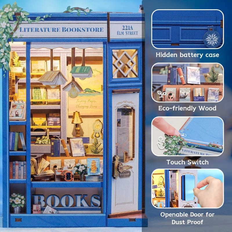 Boekenhoekje Literatuur Boekhandel 17 x 12 cm