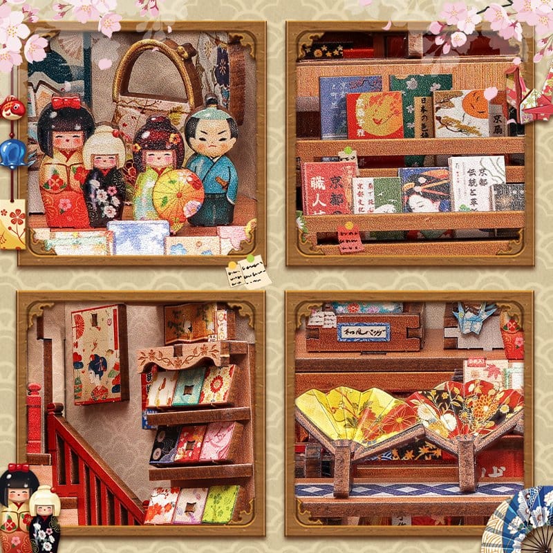 Miniatuurhuismodelbouwset Tsukino Eogi-dou 19 x 14 cm