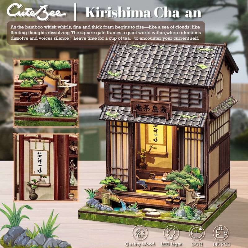 Miniatuurhuismodel Kit Kirishima Cha-an 19 x 14 cm
