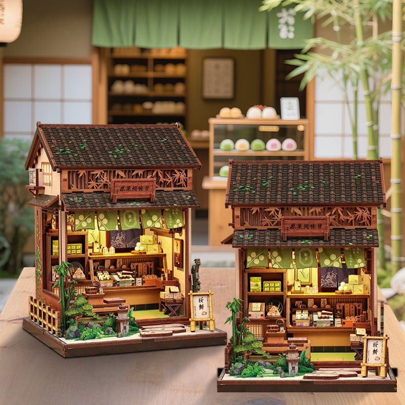 Miniatuurhuismodelbouwpakket Kanmi-dokoro Kurihara 19 x 15 cm