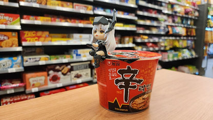 Godin van Victory: Nikke Cup Noodle Holder PVC Statue Sneeuwwitje 10 cm