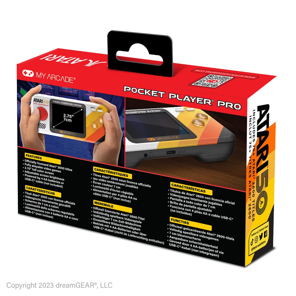 Atari draagbaar gamingsysteem Pocket Player Pro