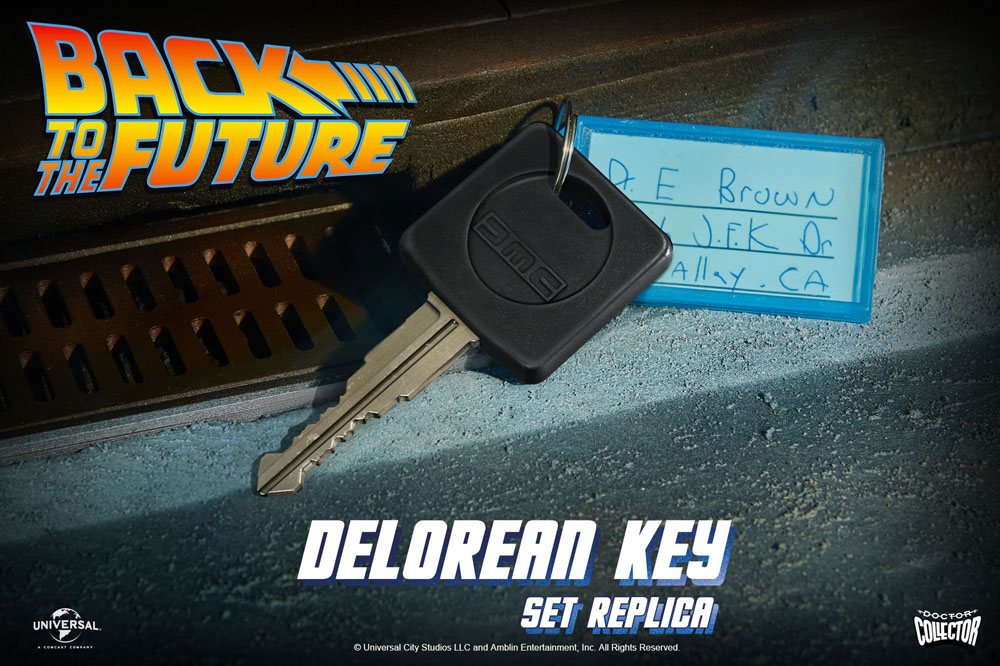 Terug naar de toekomstige replica 1/1 DeLorean Key