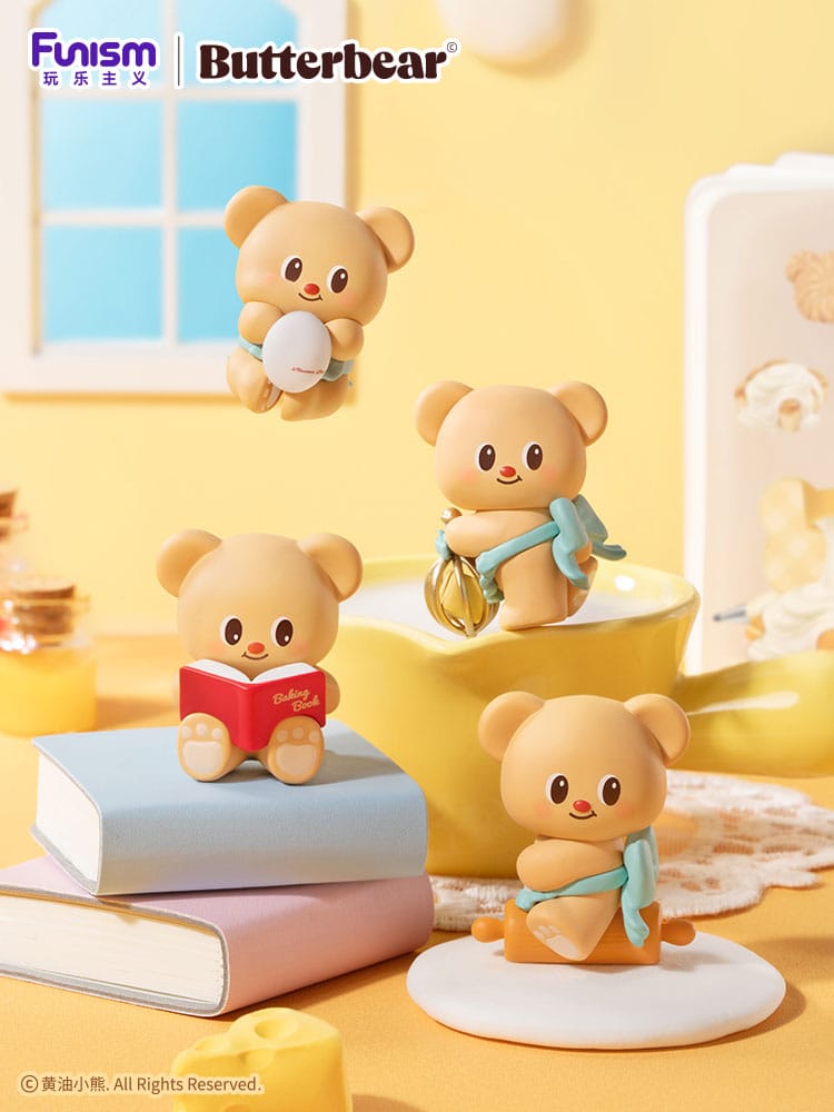 Butterbear Baked with Love-serie minifiguren, 3-pack, mollig gezicht, 9 cm display (6)