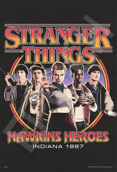 Stranger Things puzzel van 1000 stukjes Hawkins Heroes