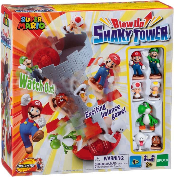 Super Mario-spel Opblazen! Wankele Toren