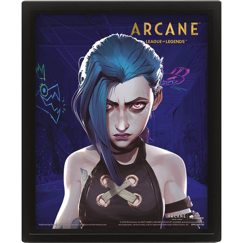 League of Legends Arcane 3D lenticulaire poster Jinx-VI