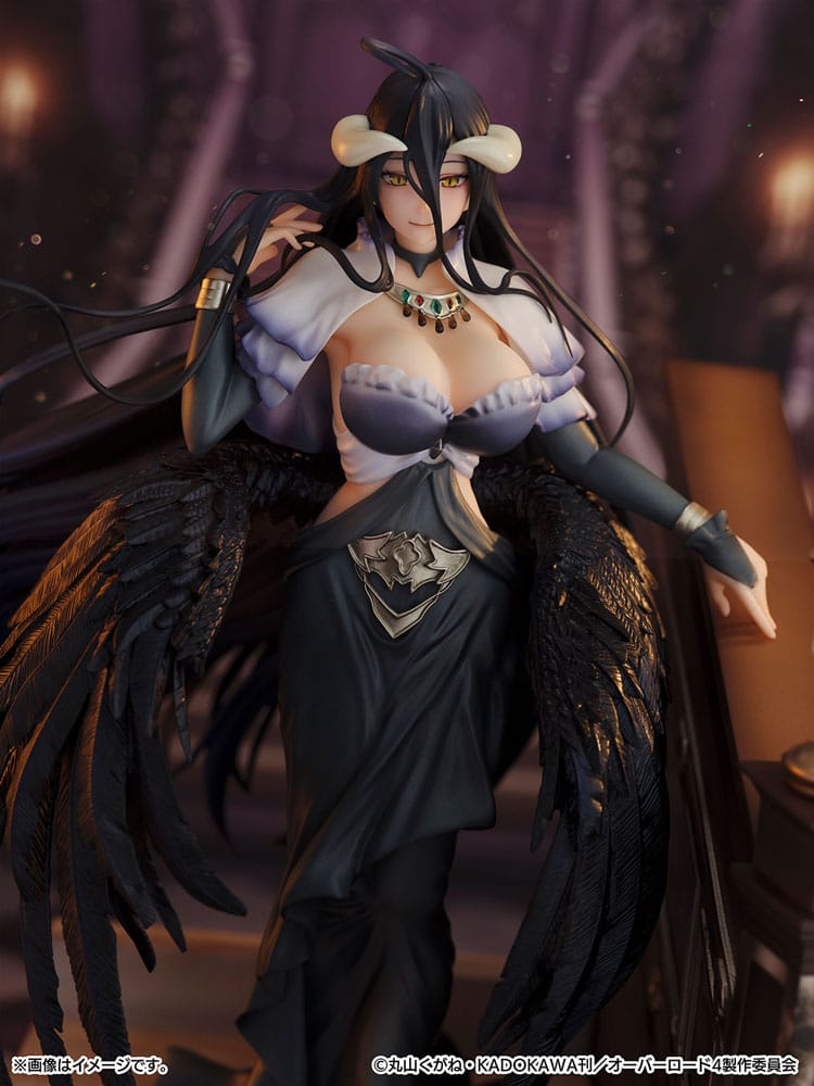 Overlord Shibuya Scramble Figuur PVC standbeeld 1/7 Albedo Jet Black Dress ver. 28 cm