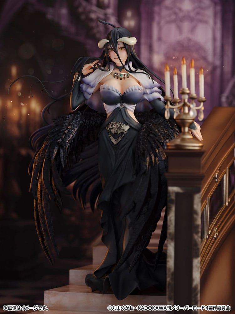 Overlord Shibuya Scramble Figuur PVC standbeeld 1/7 Albedo Jet Black Dress ver. 28 cm