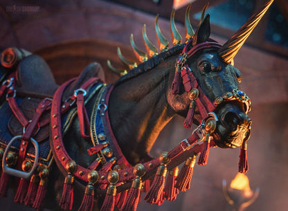 Mythische legioenen: rijzende zonen ActionFigur Uumbra (Unicorn Steed) 15 cm