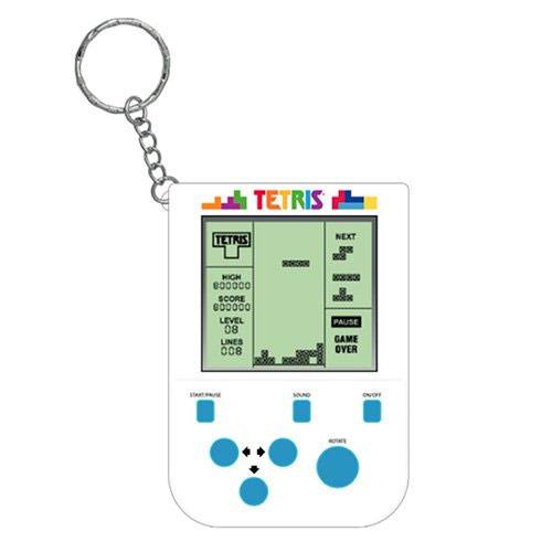 Tetris mini retro handheld videogame sleutelhanger
