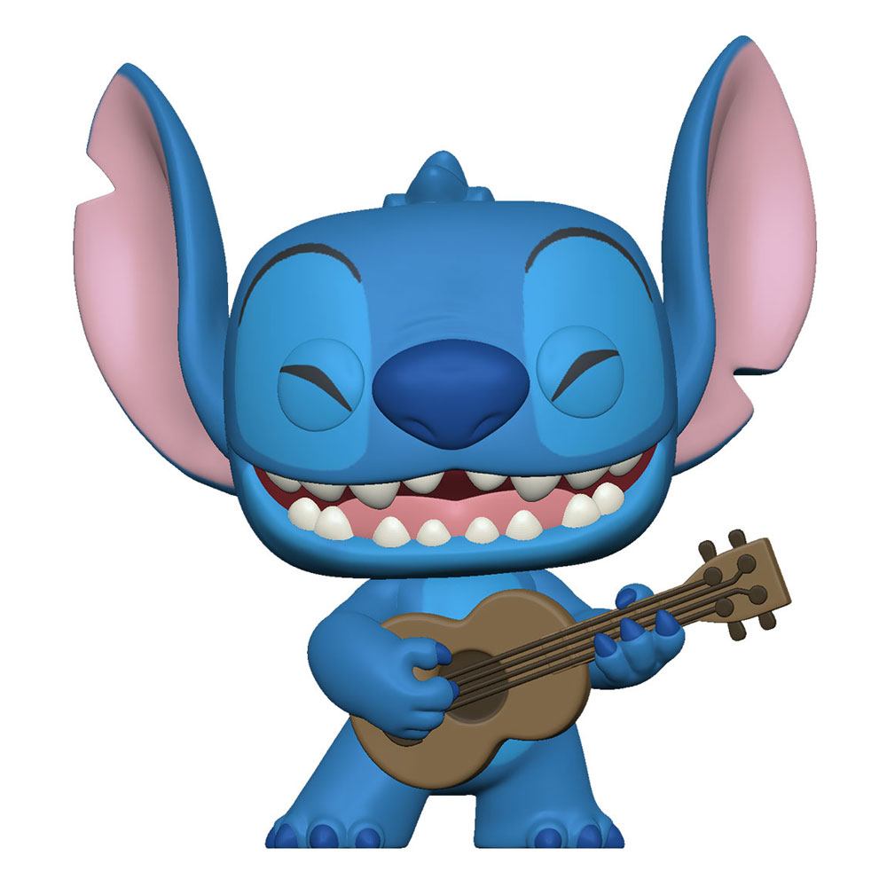 Lilo & Stitch Pop! Disney Vinyl Figuur Stitch met Ukelele 9 cm