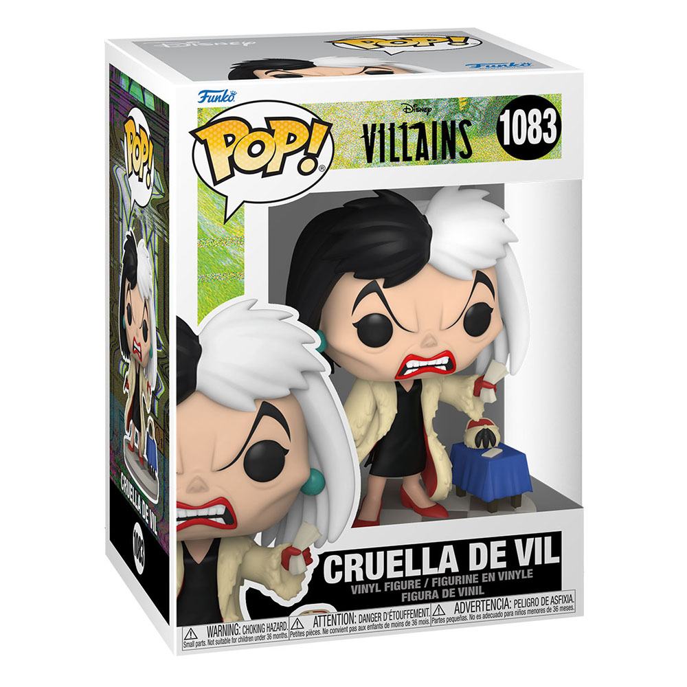 Disney: Villains Pop! Disney -vinylfiguur Cruella de vil 9 cm