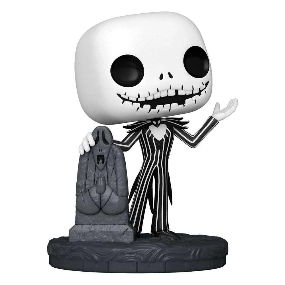 Nightmare Before Christmas 30th Pop! Disney Vinyl Figuur Jack W/Gravestone 9 cm