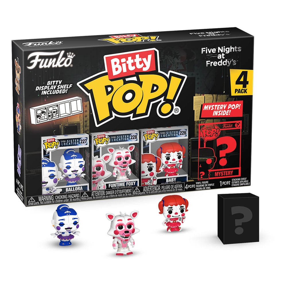 Vijf nachten bij Freddy's Bitty Pop! Vinyl Afbeelding 4-pack Ballora 2,5 cm