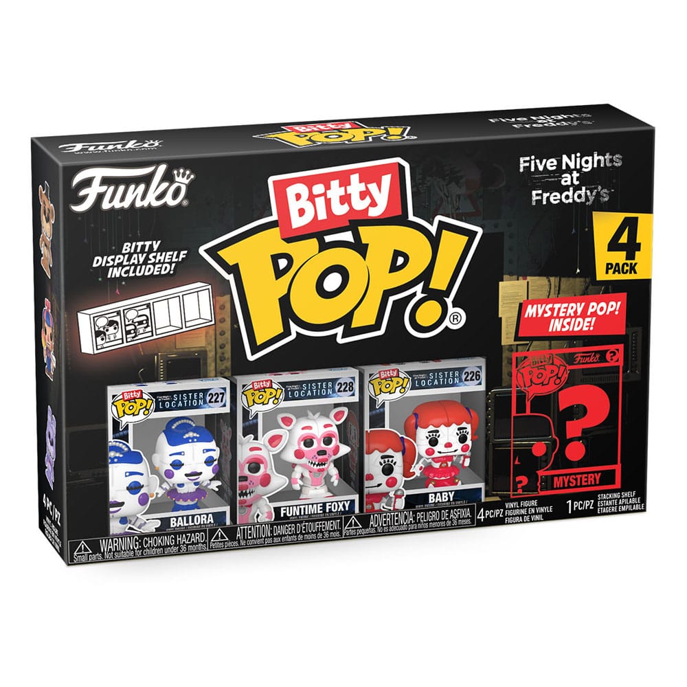 Vijf nachten bij Freddy's Bitty Pop! Vinyl Afbeelding 4-pack Ballora 2,5 cm