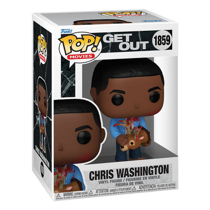 Jordan Peele POP! Films Vinyl Figuur Get Out - Chris Washington met Hert 9 cm