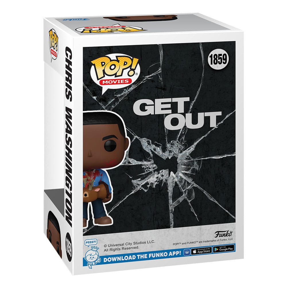 Jordan Peele POP! Films Vinyl Figuur Get Out - Chris Washington met Hert 9 cm