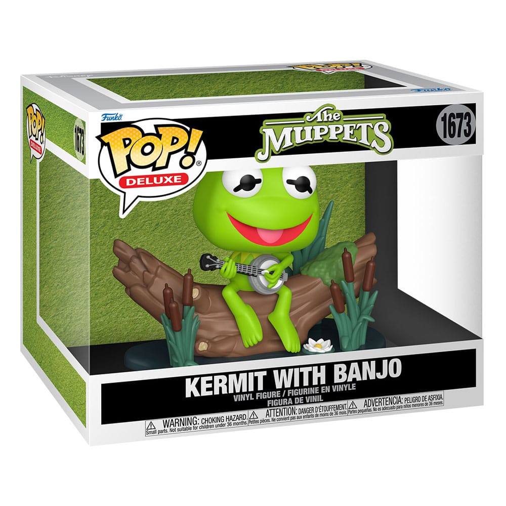 De Muppets POP! Deluxe Vinyl Figuur Kermit met Banjo 9 cm