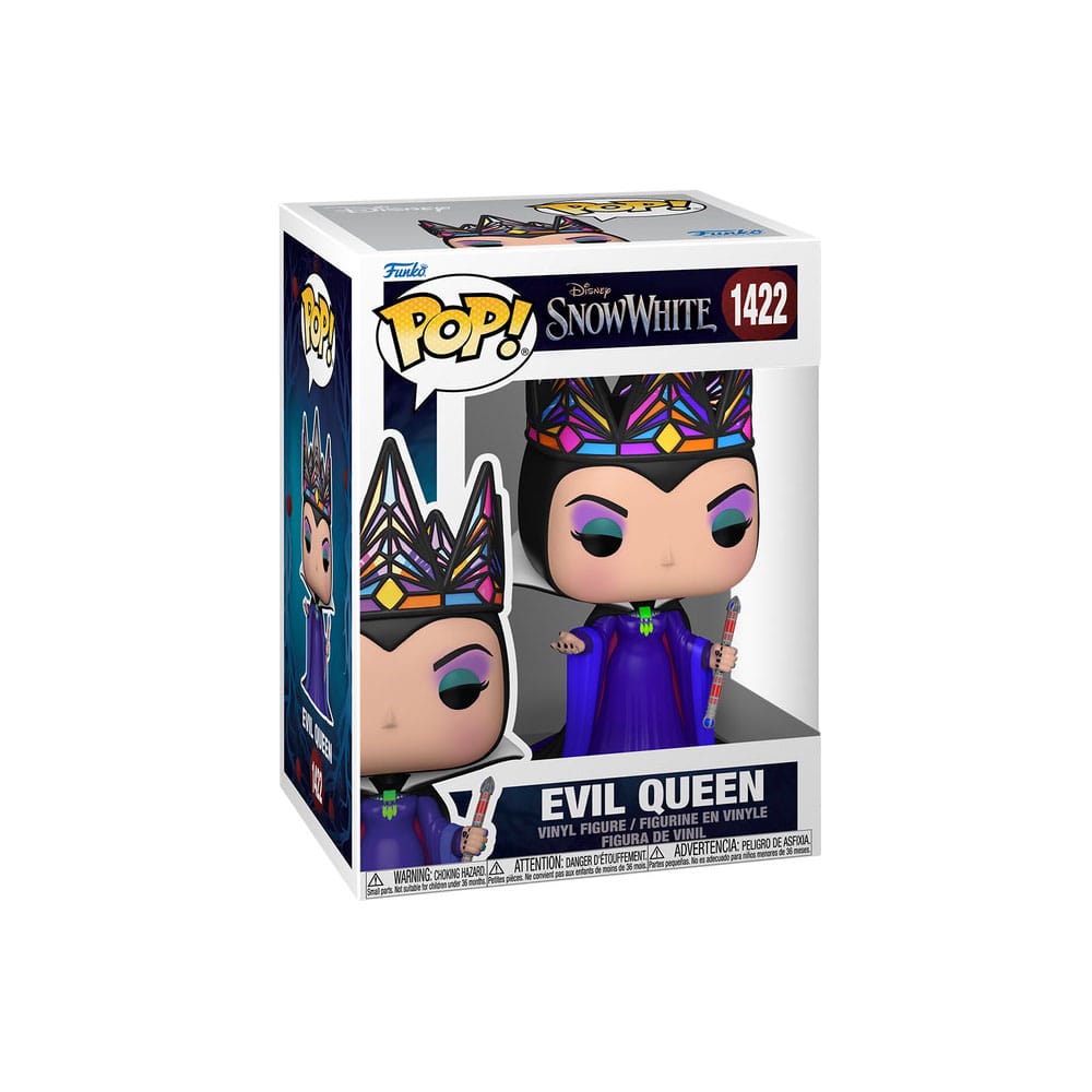 Disney Pop! Disney vinyl figuur kwaadaardige koningin (zwarte en paarse jurk) 9 cm