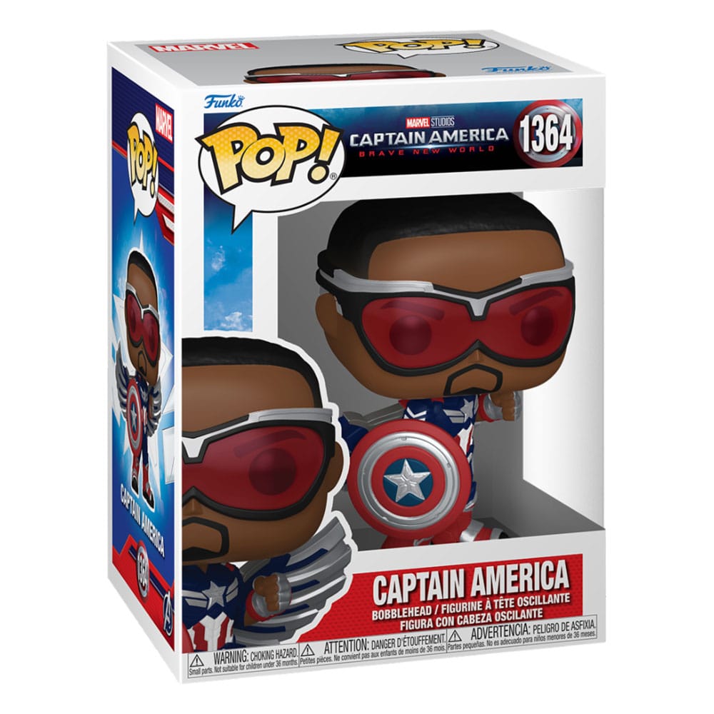 Captain America Brave New World Pop! Films vinyl figuur Captain America 9 cm