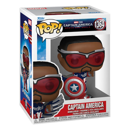 Captain America Brave New World Pop! Films vinyl figuur Captain America 9 cm