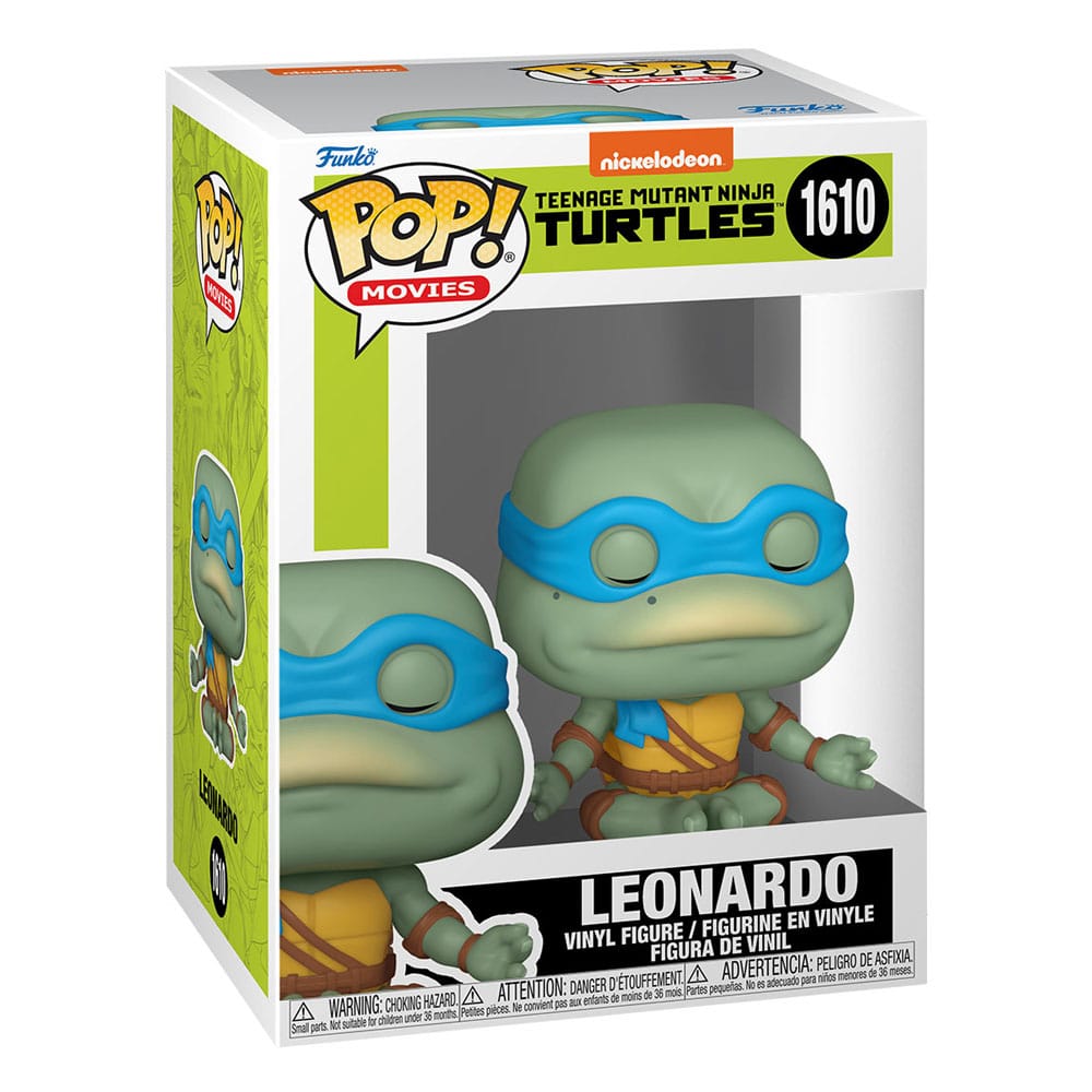 Teenage Mutant Ninja Turtles POP! Movies Vinyl Figuur Leonardo (Mediterend) 9 cm