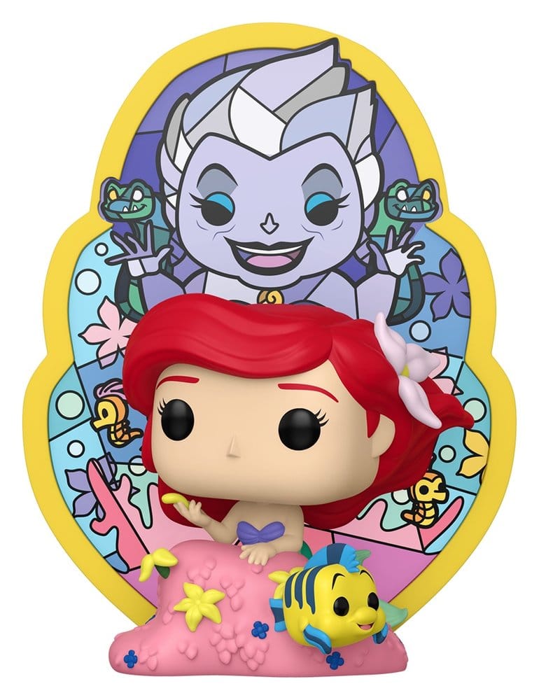 Disney-POP! Deluxe vinylfiguur Ariël (glas) 9 cm