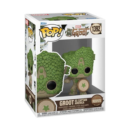 We Are Groot POP! Films Vinyl Figuur Captain America 9 cm