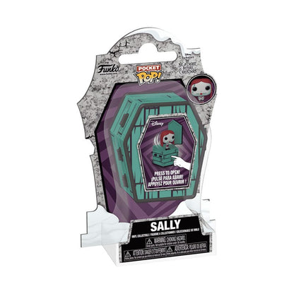 The Nightmare Before Christmas Coffin Pocket Pop! Vinyl figuur sally naaien 6 cm