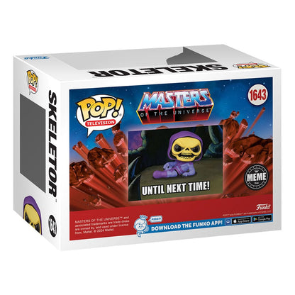 Masters of the Universe Pop! TV vinyl figuur skeletor (meme) 9 cm